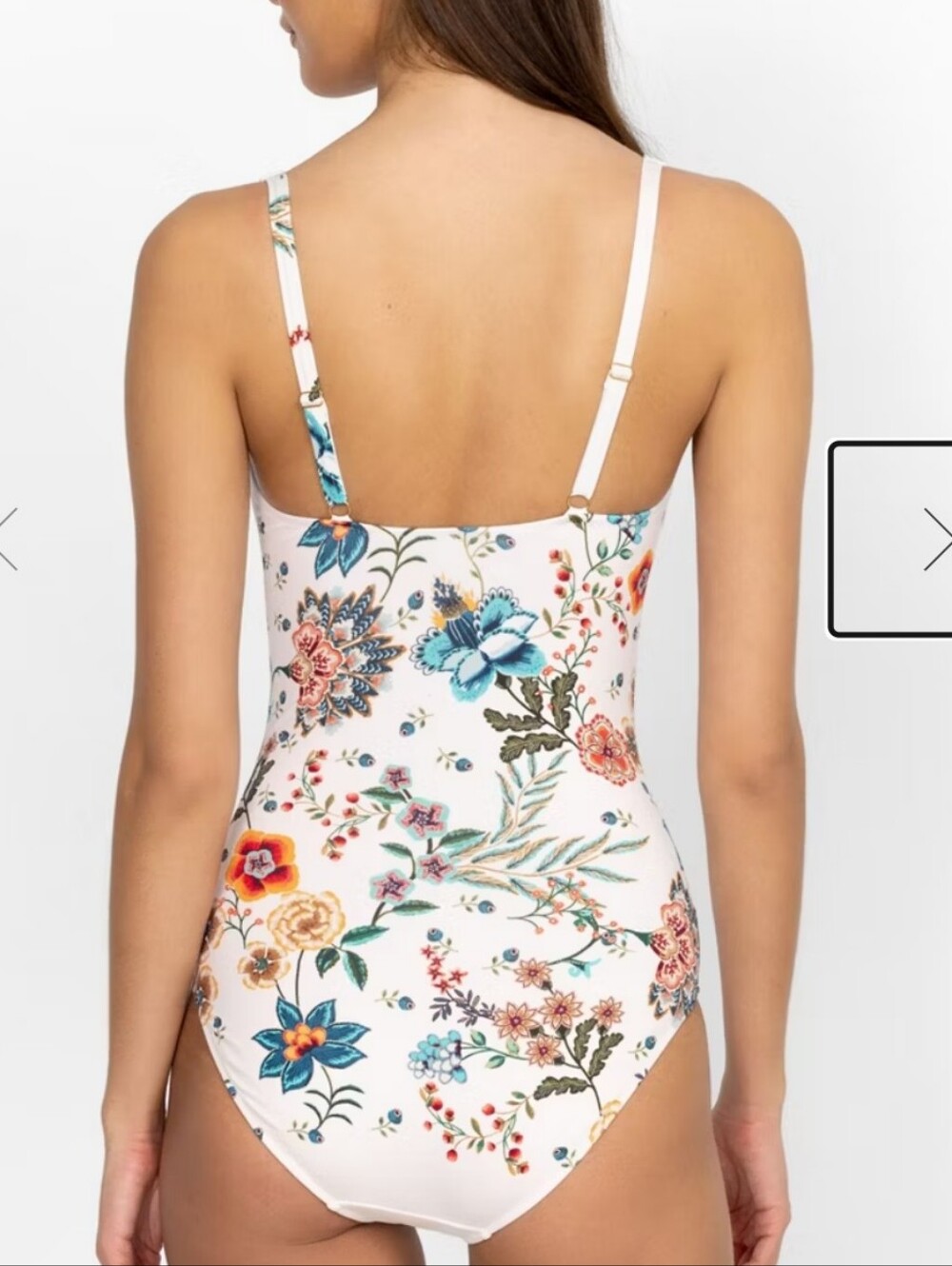 Johnny Was Ardella Ruched One Piece Swimsuit - Picture 3 of 8